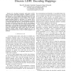 Noise Thresholds for Discrete LDPC Decoding Mappings