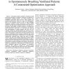 Noninvasive Estimation of Respiratory Mechanics in Spontaneously Breathing Ventilated Patients: A Constrained Optimization Appro