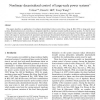 Nonlinear decentralized control of large-scale power systems