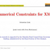Numerical Constraints for XML