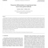 Numerical differentiation of experimental data: local versus global methods