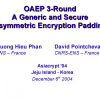 OAEP 3-Round: A Generic and Secure Asymmetric Encryption Padding