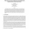 Observation and Abstract Behaviour in Specification and Implementation of State-based Systems