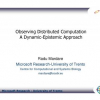 Observing Distributed Computation. A Dynamic-Epistemic Approach