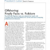 Offshoring: finally facts vs. folklore