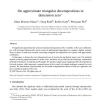 On approximate triangular decompositions in dimension zero