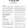 On-chip point-of-load voltage regulator for distributed power supplies