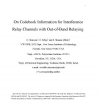 On Codebook Information for Interference Relay Channels With Out-of-Band Relaying