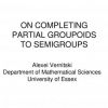On Completing Partial Groupoids to Semigroups