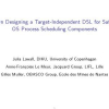 On Designing a Target-Independent DSL for Safe OS Process-Scheduling Components