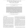 On Distributed Rating Systems for Peer-to-Peer Networks