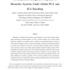 On Empirical Recognition Capacity of Biometric Systems Under Global PCA and ICA Encoding