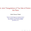 On joint triangulations of two sets of points in the plane