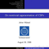 On Nontrivial Approximation of CSPs