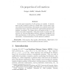On properties of cell matrices