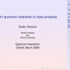 On quantum statistics in data analysis
