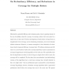 On redundancy, efficiency, and robustness in coverage for multiple robots