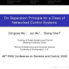 On separation principle for a class of networked control systems