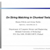 On String Matching in Chunked Texts