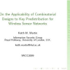On the Applicability of Combinatorial Designs to Key Predistribution for Wireless Sensor Networks