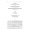 On the approximation order of tangent estimators