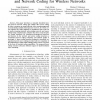 On the combination of multi-layer source coding and network coding for wireless networks