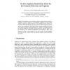 On the Complexity Monotonicity Thesis for Environment, Behaviour and Cognition