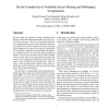 On the complexity of verifiable secret sharing and multiparty computation