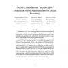On the computational complexity of assumption-based argumentation for default reasoning