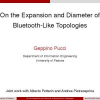 On the Expansion and Diameter of Bluetooth-Like Topologies