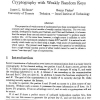 On the Impossibility of Private Key Cryptography with Weakly Random Keys