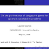 On the Performance of Congestion Games for Optimum Satisfiability Problems