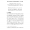 On the Security of Wireless Sensor Networks