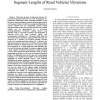 On the Statistical Distribution of Stationary Segment Lengths of Road Vehicles Vibrations