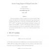 On the Turing degrees of minimal index sets