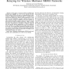 One- and Two-Way Decode-and-Forward Relaying for Wireless Multiuser MIMO Networks
