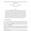 Online point location in planar arrangements and its applications