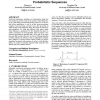 Online windowed subsequence matching over probabilistic sequences