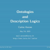 Ontologies and Description Logics