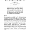 OntoWebber: Model-Driven Ontology-Based Web Site Management