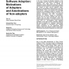 Open source software adoption: motivations of adopters and amotivations of non-adopters
