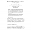Operator Calculus Approach to Solving Analytic Systems