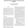 Opportunistic Resource Exchange in Inter-Vehicle Ad-Hoc Networks