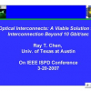 Optical interconnects: a viable solution for interconnection beyond 10 gbit/sec