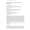 Optimal Agreement in a Scale-Free Network Environment