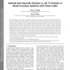 Optimal and Heuristic Echelon (r, nQ, T) Policies in Serial Inventory Systems with Fixed Costs