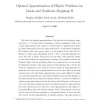 Optimal Approximation of Elliptic Problems by Linear and Nonlinear Mappings