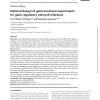 Optimal design of gene knockout experiments for gene regulatory network inference