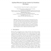 Optimal Elevator Group Control by Evolution Strategies