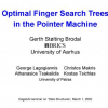 Optimal finger search trees in the pointer machine